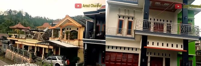 rumah rumah gedong bak istana di balik perbukitan wonogiri