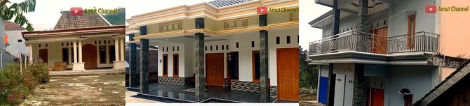 rumah rumah gedong bak istana di balik perbukitan wonogiri
