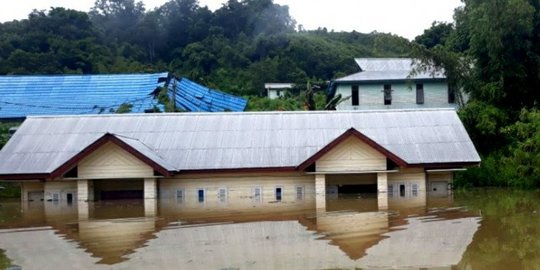 Pedalaman Sungai Kayan Kabupaten Malinau Dilanda Banjir