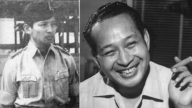 potret lawas presiden soeharto dan raja pakualaman