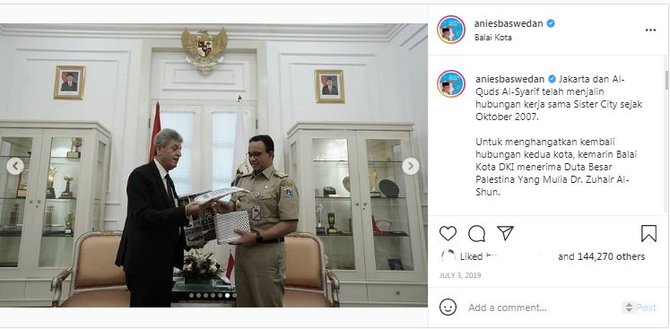 hoaks foto anies baswedan disebut donasikan gajinya untuk palestina