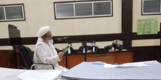 Klaim Tak Langgar Karantina Kesehatan, Rizieq Minta Bebas Murni di Kasus Megamendung