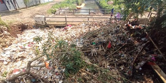 Banjir di Sukaraja Bogor, Aliran Kali Baru Meluap akibat Tersumbat Sampah