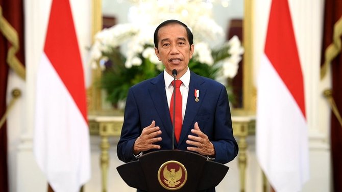 jokowi di acara global health summit