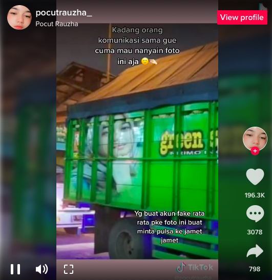 wajahnya kerap dipasang di belakang truk begini curhatan cut rauzha yang viral