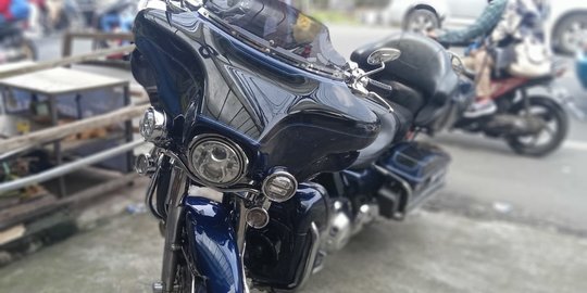 Harley Davidson sempat Oleng sebelum Tabrak 3 Pemotor dan Mobil Satpol PP di Puncak