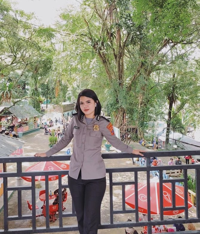 potret polwan cantik vani simbolon mau dijadikan aspri