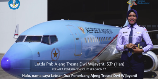 Ingat Letda Ajeng Pilot Tempur Wanita Pertama TNI AU? Kini Tugas di Pesawat Presiden