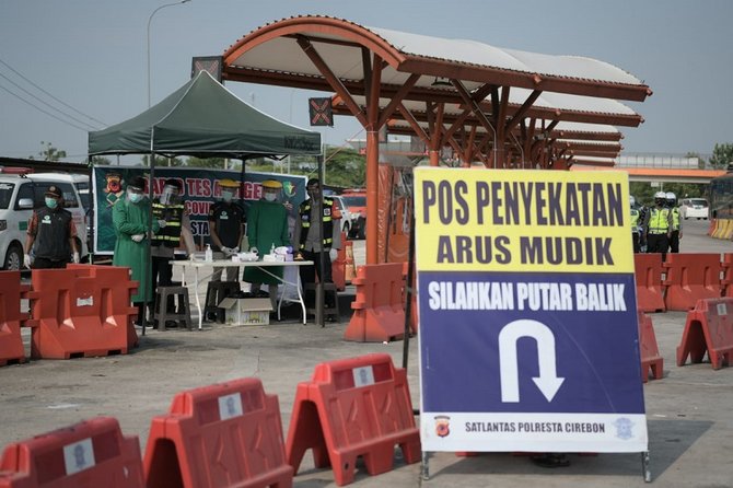 pos penyekatan pemudik