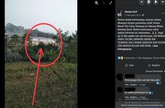 tidak benar asmara tentara china dibangun di bandung barat ini faktanya