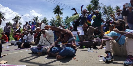 Ratusan Warga Manokwari Dijemput Polisi Saat akan Gelar Aksi