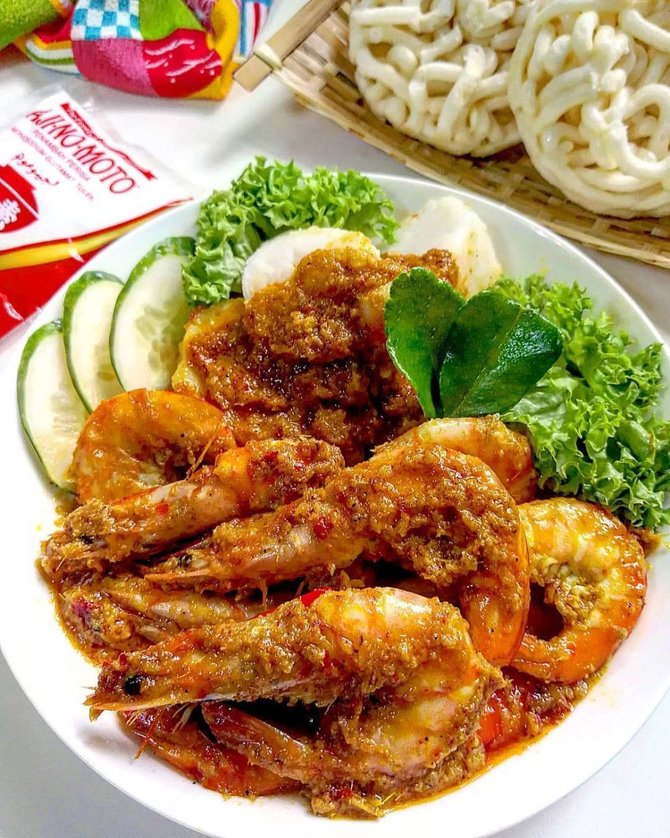 udang bumbu rendang