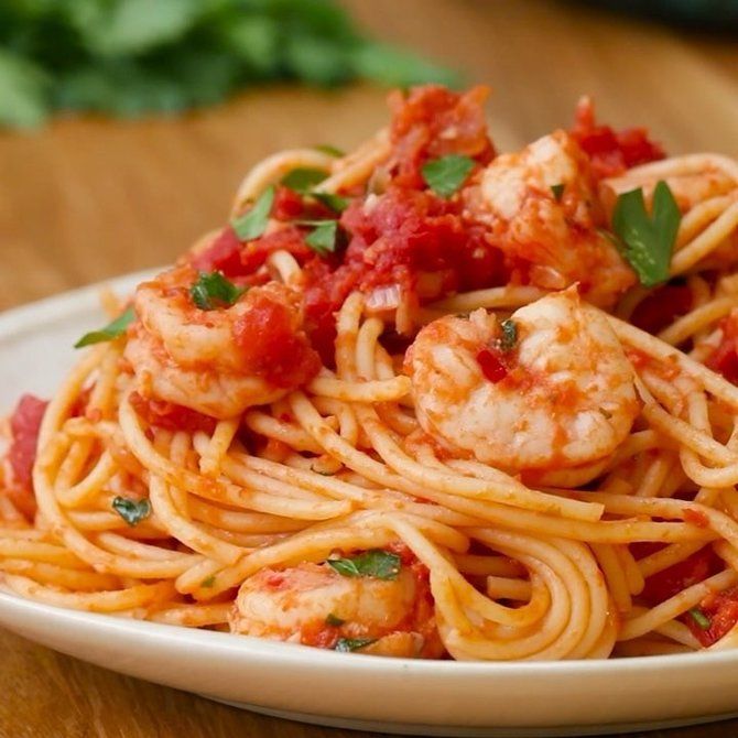 udang spageti