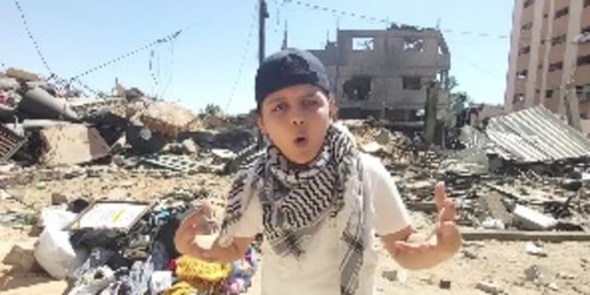 Kenalkan Abdul, Bocah Palestina Lantang Kisahkan Kekejaman Israel Lewat Musik Rap