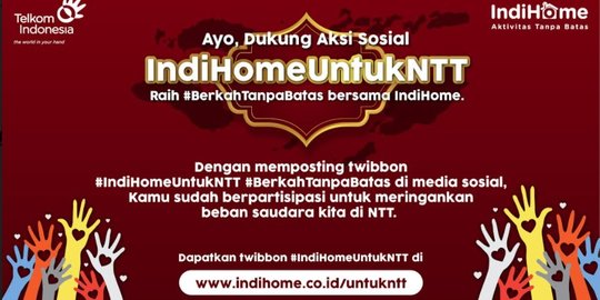 Dukung NTT Bangkit, Telkom Wujudkan Aksi Peduli IndiHome untuk NTT