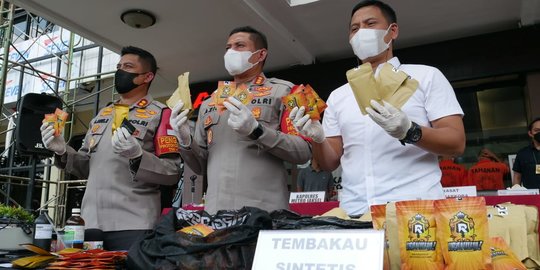 Tembakau Sintetis Produksi Rumah di Pandeglang Dijual di Medsos, 3 Pelaku Ditangkap