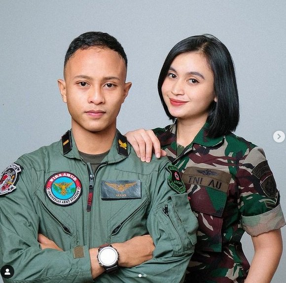 letda allan wirantaka sanjaya dan serda hanifah syania putri