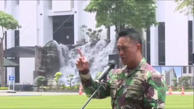 jenderal tni andika marah ada iuran di lembaga pendidikan