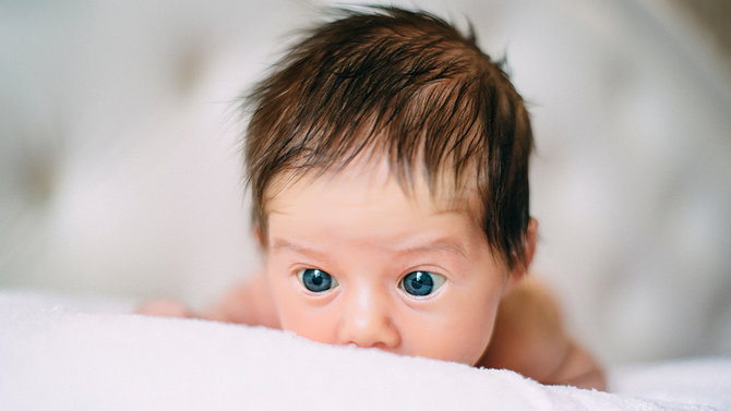 ilustrasi rambut bayi