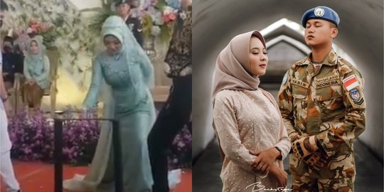Potret Cantik Rakhma Lutfita, Istri Anggota TNI Viral Patahkan Besi di Pernikahan