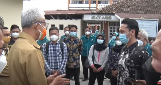 ganjar pranowo tinjau rumah sakit di kudus