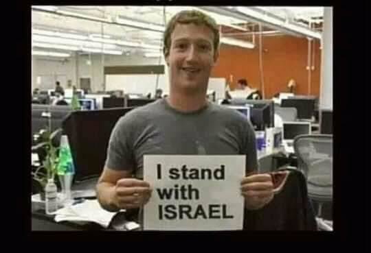 hoaks foto mark zuckerberg bertuliskan 039i stand with israel039