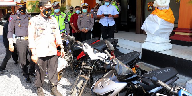 Pelaku Balap Liar di Buleleng Disergap Polisi, Puluhan Motor dan Joki Diamankan