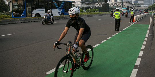 Wagub DKI Pastikan Jalur Sepeda Road Bike akan Ada Pembatas