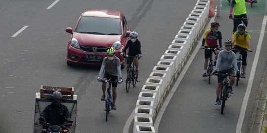 Pesepeda di Sudirman-Thamrin Wajib Berada di Jalur Sepeda