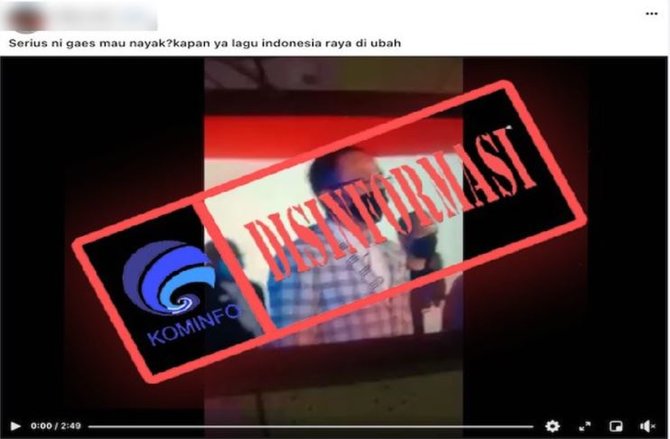 Cek Fakta Tidak Benar Kabar Sebut Lirik Lagu Kebangsaan Indonesia Raya Sudah Diganti Merdeka Com
