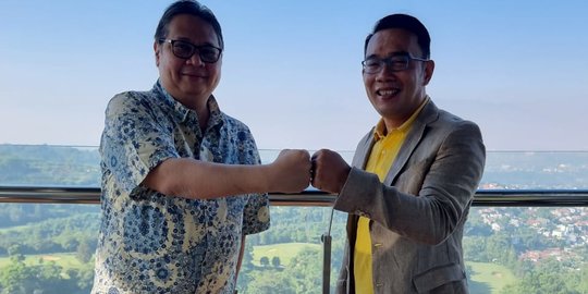 Ridwan Kamil Akui Bahas Politik dengan Airlangga: Mudah-mudahan Tanda Kolaborasi