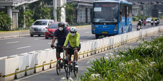 Rencana Gubernur Anies Tambah Jalur Sepeda di Jakarta