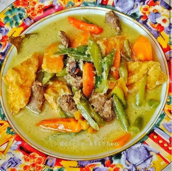 sayur buncis santan