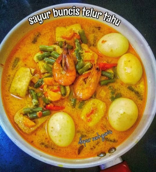 sayur buncis santan