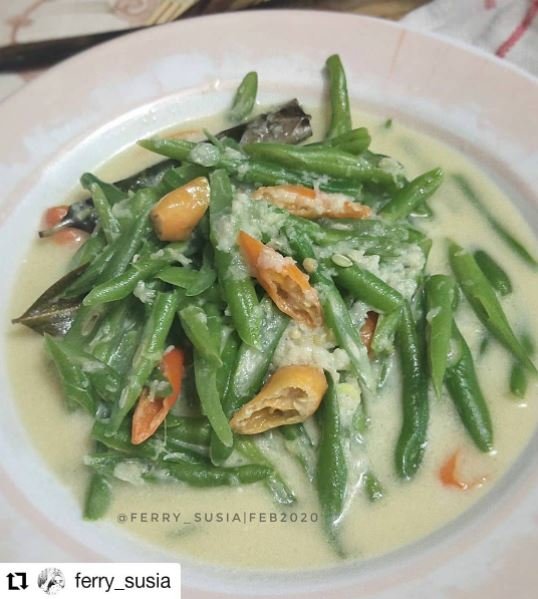 sayur buncis santan