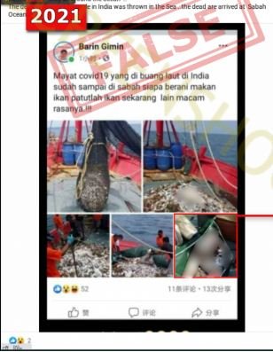 cek fakta tidak benar mayat covid 19 dibuang di laut india sampai ke perairan sabang