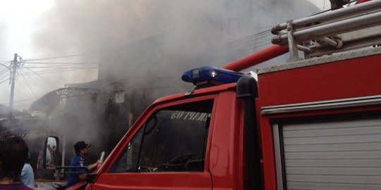 296 Kios di Labusel Terbakar, Tahanan Polsek Kota Pinang Sempat Dievakuasi