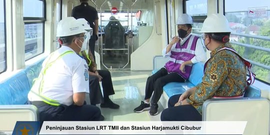 Jokowi Usai Menjajal LRT: Kereta Halus, Nyaman, dan Tanpa Suara