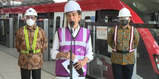 Jokowi: Pembangunan LRT 100 Persen di Indonesia, Target Bisa Ekspor