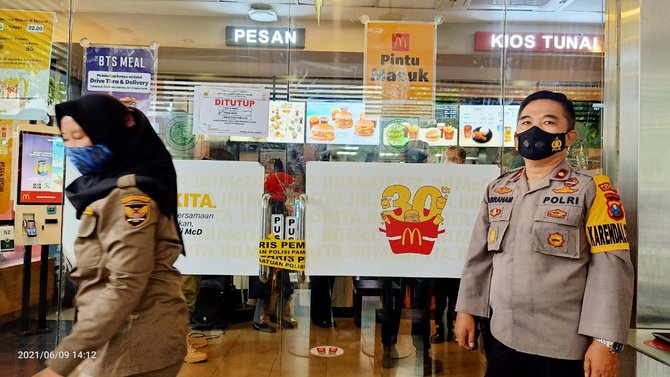 mcd kediri disegel polisi