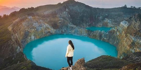 Permukaan Air Salah Satu Danau Kelimutu Turun 5 Meter