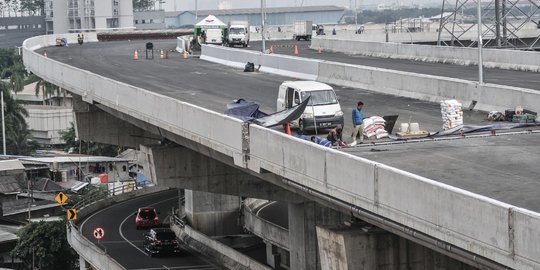 Proyek 6 Ruas Tol rute Kelapa Gading-Pulo Gebang Ditargetkan Rampung Juli 2021