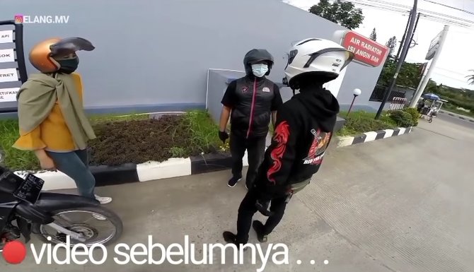 geng motor dari jakarta tolong cewek dikasari pacarnya di lampung