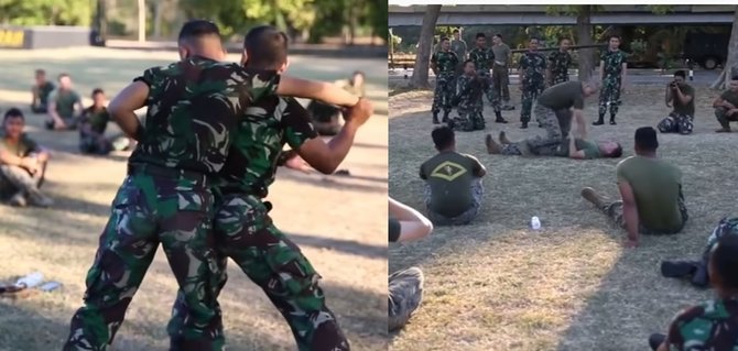 anggota tni rebut senjata tentara amerika dalam sekejap