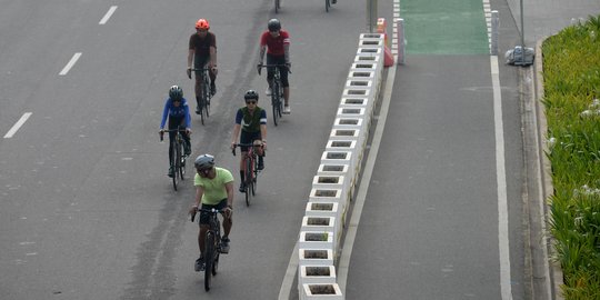 Dishub DKI Sebut Jumlah Pesepeda Road Bike Mengalami Peningkatan Setiap Pekan