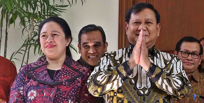 prabowo puan saat pertemuan di teuku umar