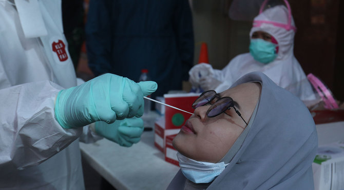 tes swab antigen usai libur lebaran di bekasi