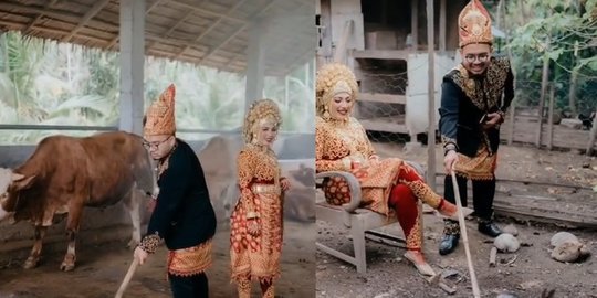 Calon Pengantin Prewedding di Kandang Sapi dan Bebek, Hasil Fotonya Keren Banget