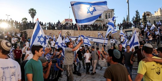 Pawai Bendera Israel di Yerusalem