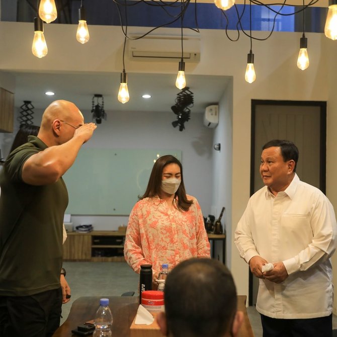 deddy corbuzier kedatangan prabowo